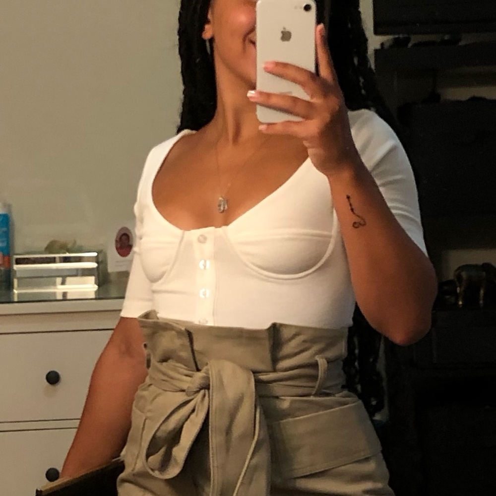 Ribbed crop top